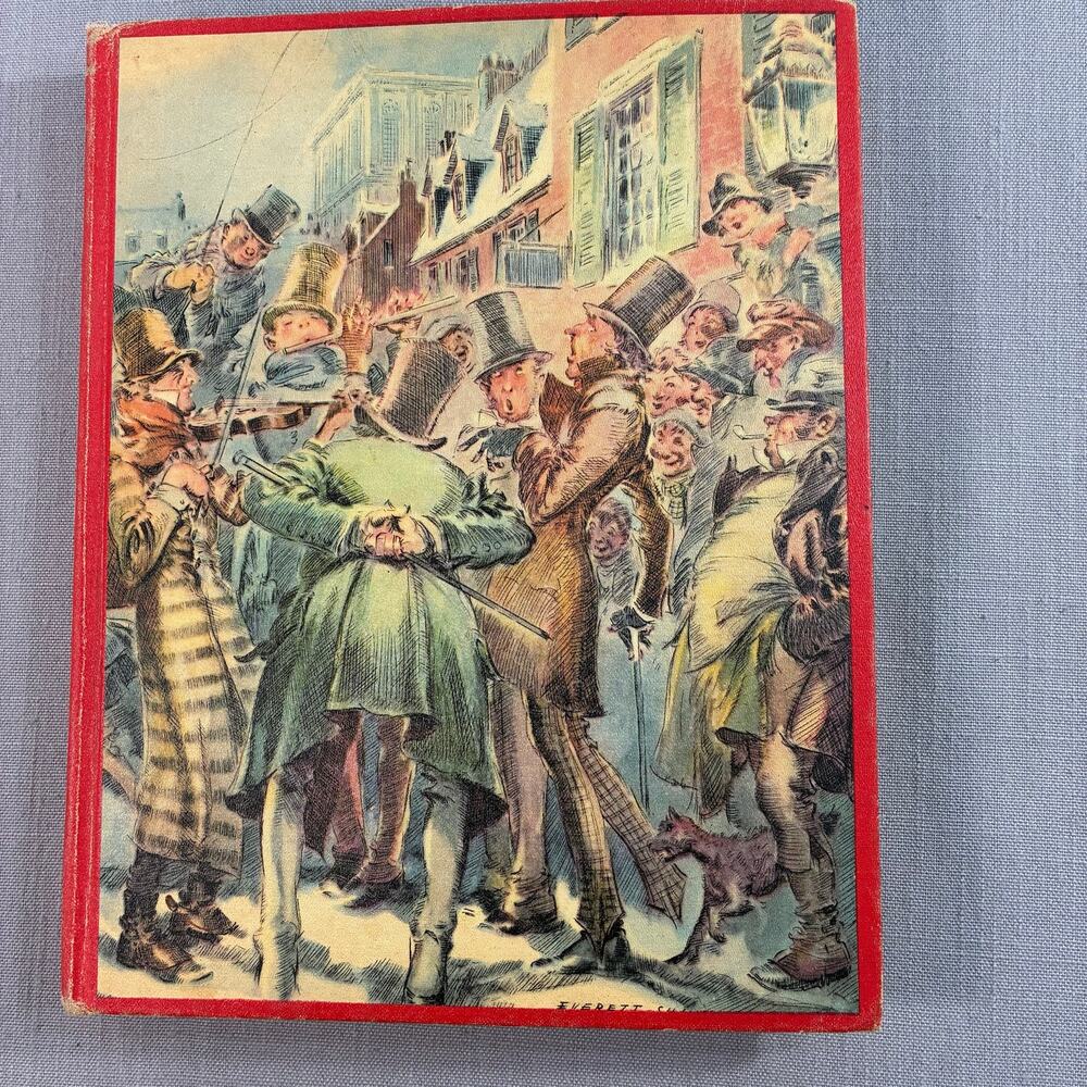 1938 A Christmas Carol Charles Dickens Everett Shinn Illustrated Hardcover Book